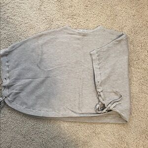 Poof! Gray Striped Women's Sweater